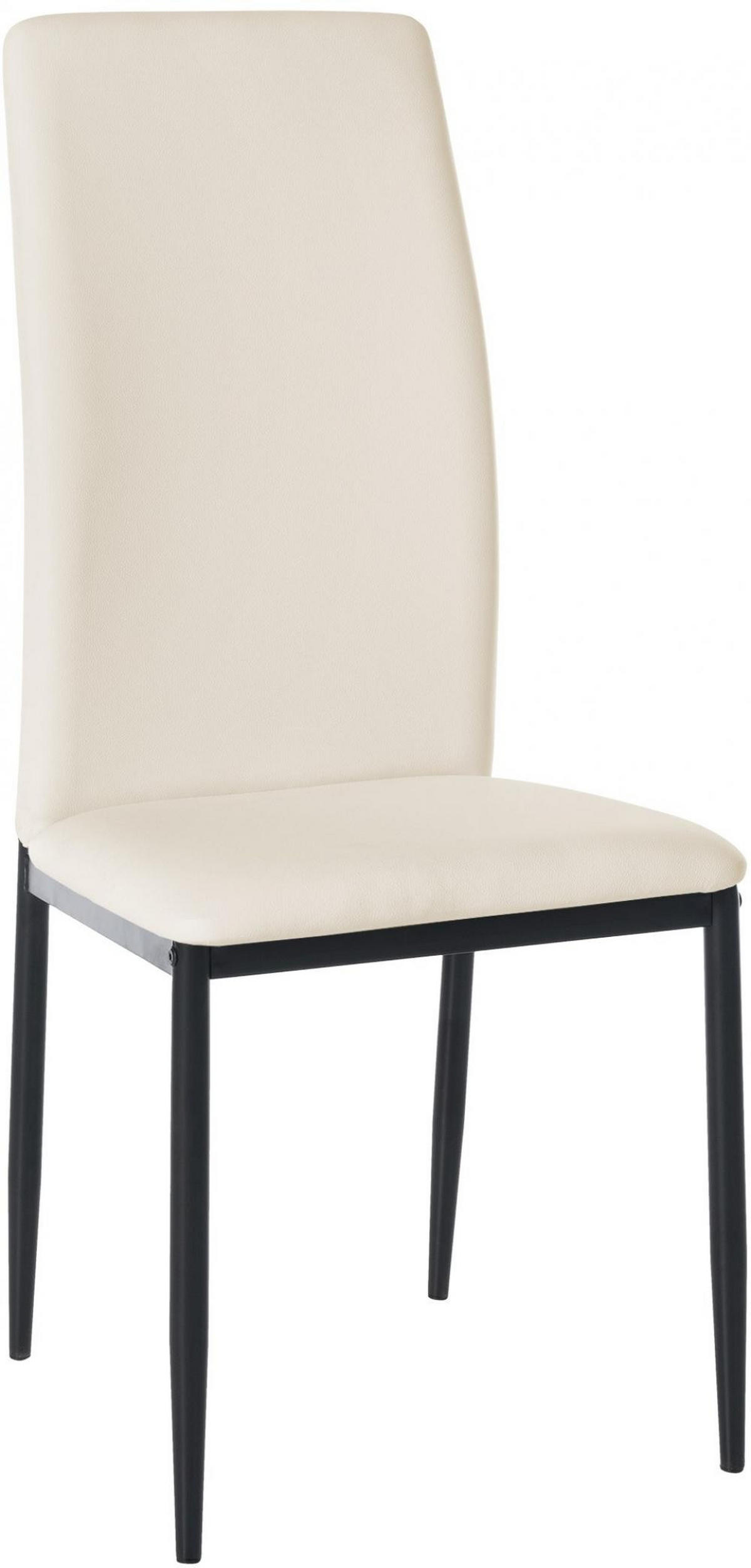 STUHL Lederlook creme - Creme, Textil/Metall (41.5/99/40cm) - CLP