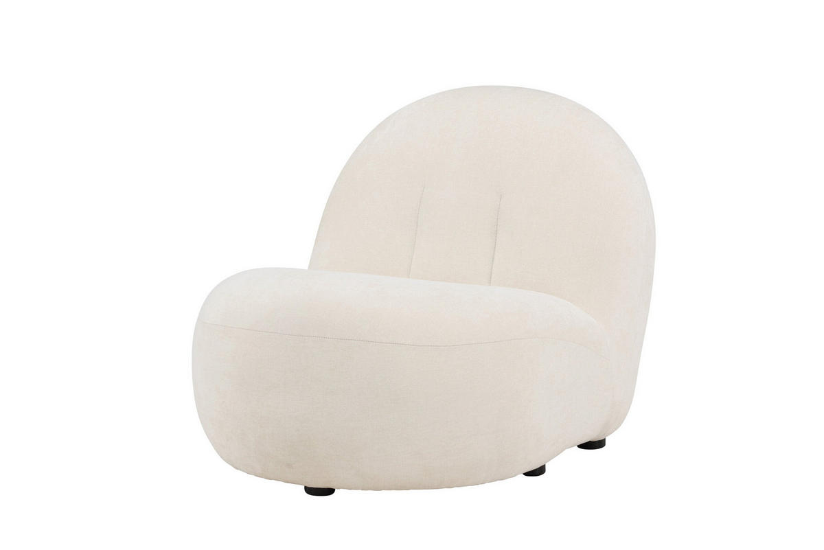 SESSEL, Omaha, Weiß, Holzwerkstoff / MDF / Polyester, 65 x 84 x 61 cm - Weiß, Holzwerkstoff/Textil (65/61/84cm) - ebuy24
