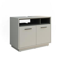 WASCHBECKENUNTERSCHRANK Beatrice Grau 80 x 64 cm - šedá, kompozitní dřevo (80/64/40cm) - Vicco