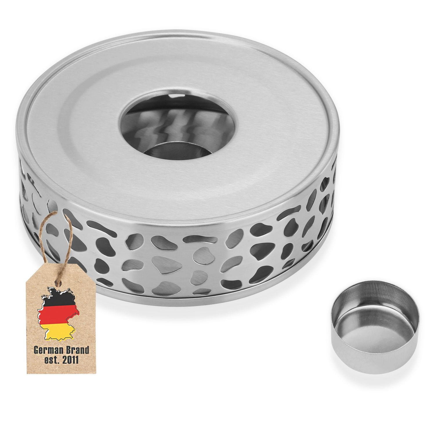 Intirilife Teekannen Silber 5 cm