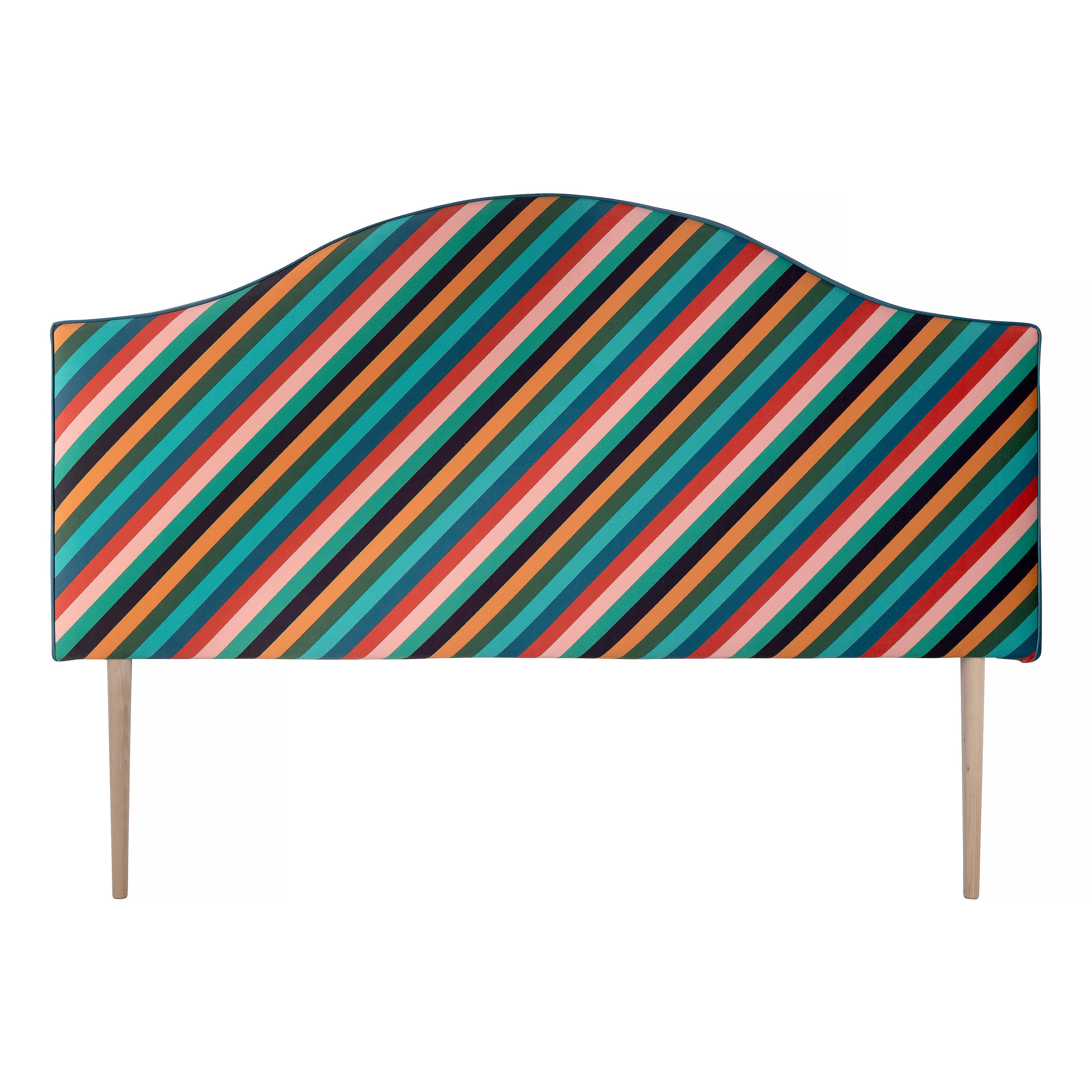 BETTKOPFTEIL 150 cm SUZANNE - Multicolor, Holz (160/74/8cm) - RNT By Really Nice Things