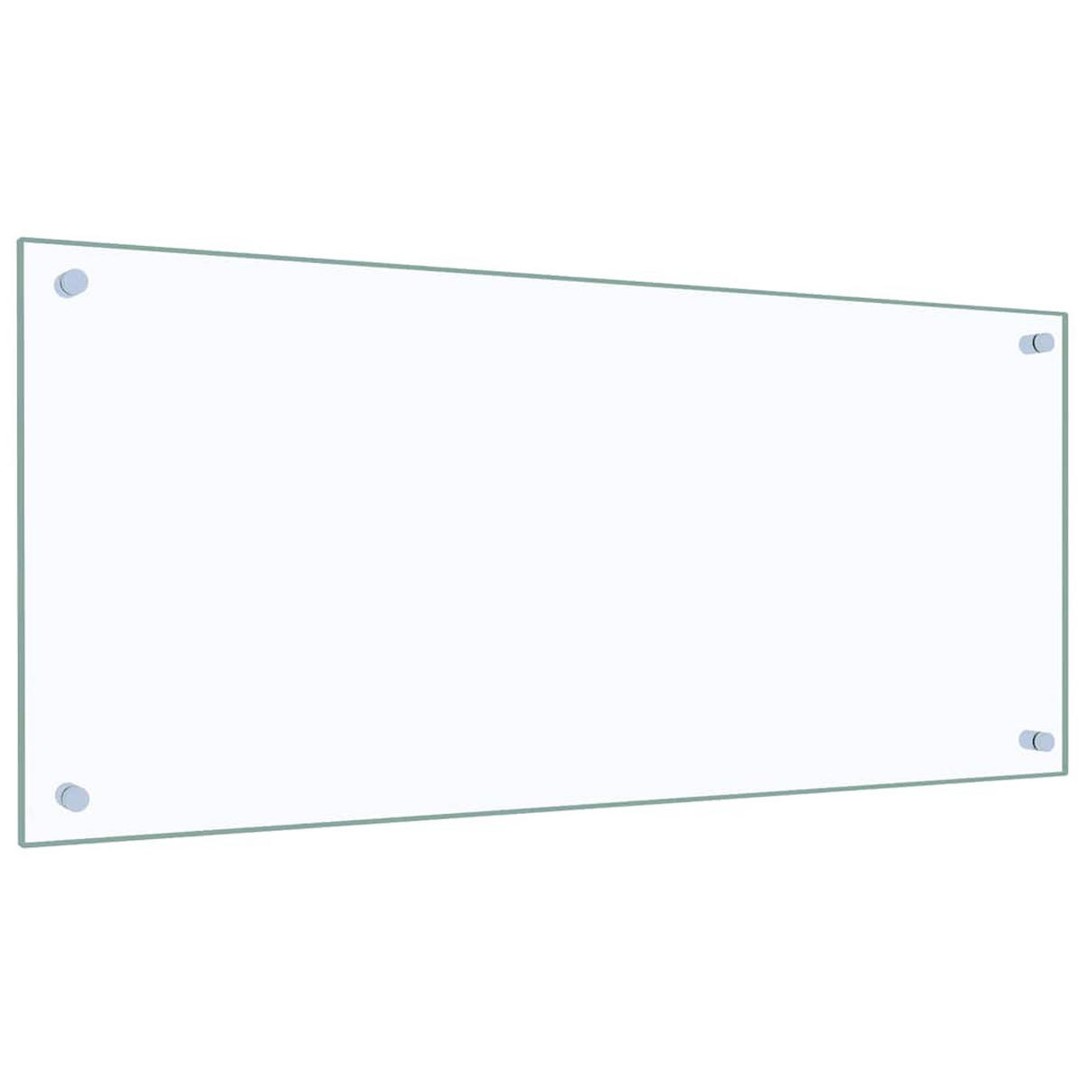 KÜCHENRÜCKWAND Glas 90x40 cm Transparent Wand-Spritzschutz - Transparent, Glas (90/40/0.6cm) - DELUKE