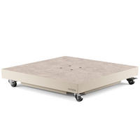 SCHIRMSTÄNDER Sonnenschirmständer Ceramic mit Sand befüllbar 90 kg - Creme, Metall (81/81cm) - Platinum