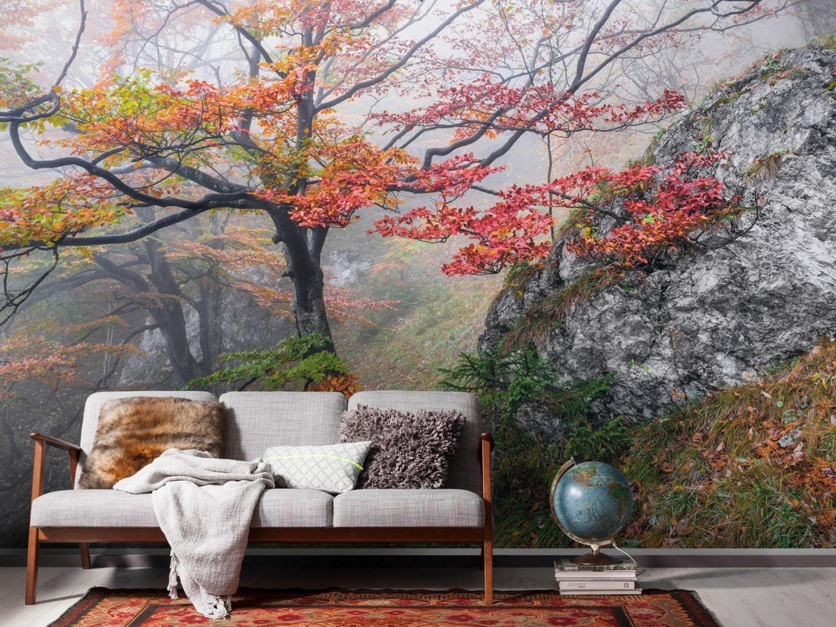 FOTOTAPETE Landschaft 300 x 200 cm - Multicolor, Papier (300/200cm) - Sanders & Sanders