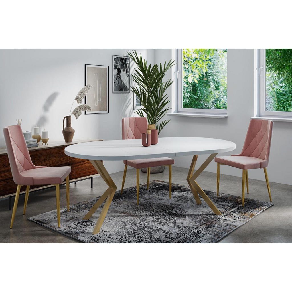 Thumbnail - WFL Group Esstisch, Sonoma Eiche, Holzwerkstoff, 8-Sitzer, Rund,Rund, 90x76x90 cm, Esszimmer, Tische, Esstische