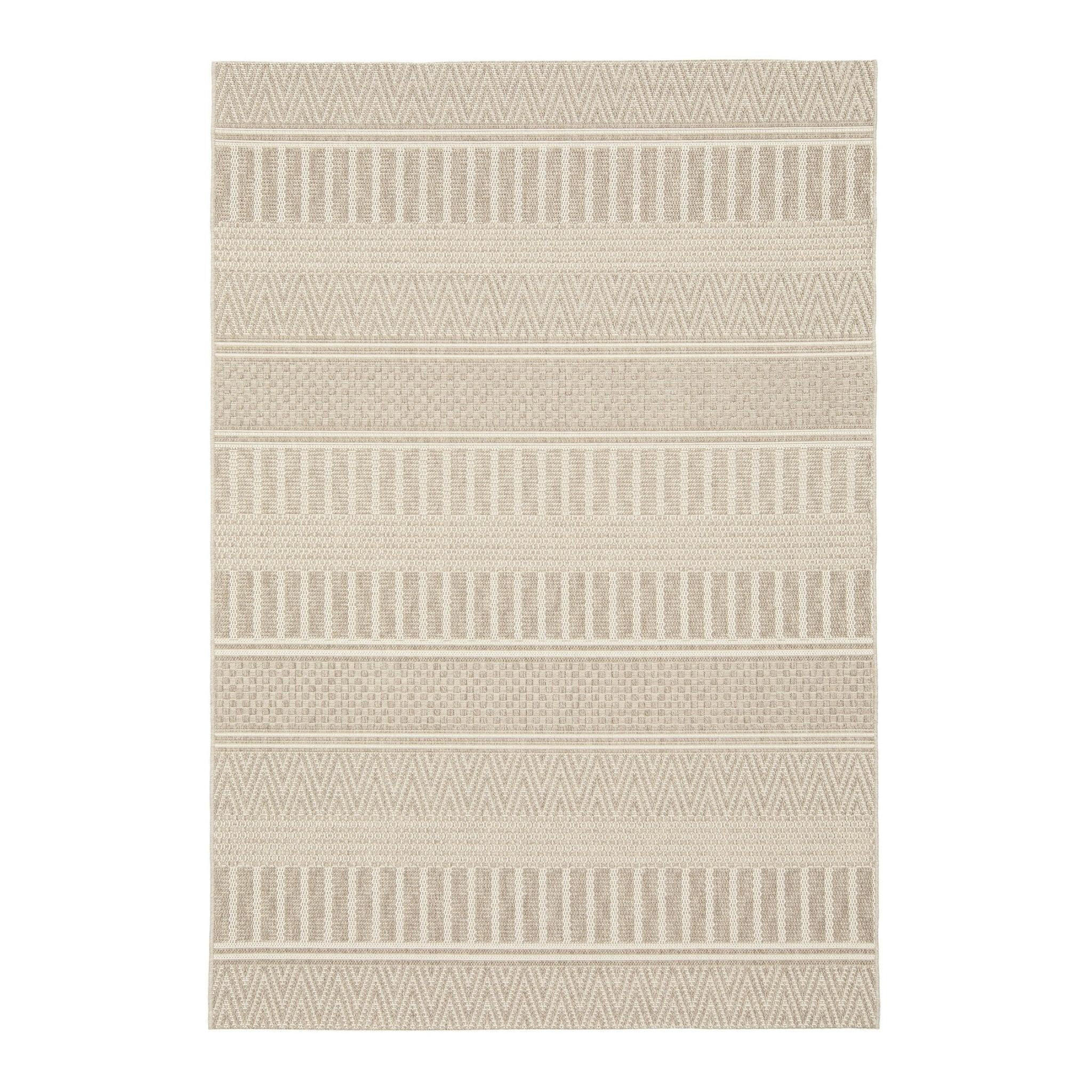 TEPPICH für Innen und Außen im ethnischen Stil beige - Beige, Textil (120/170cm) - AFK Living