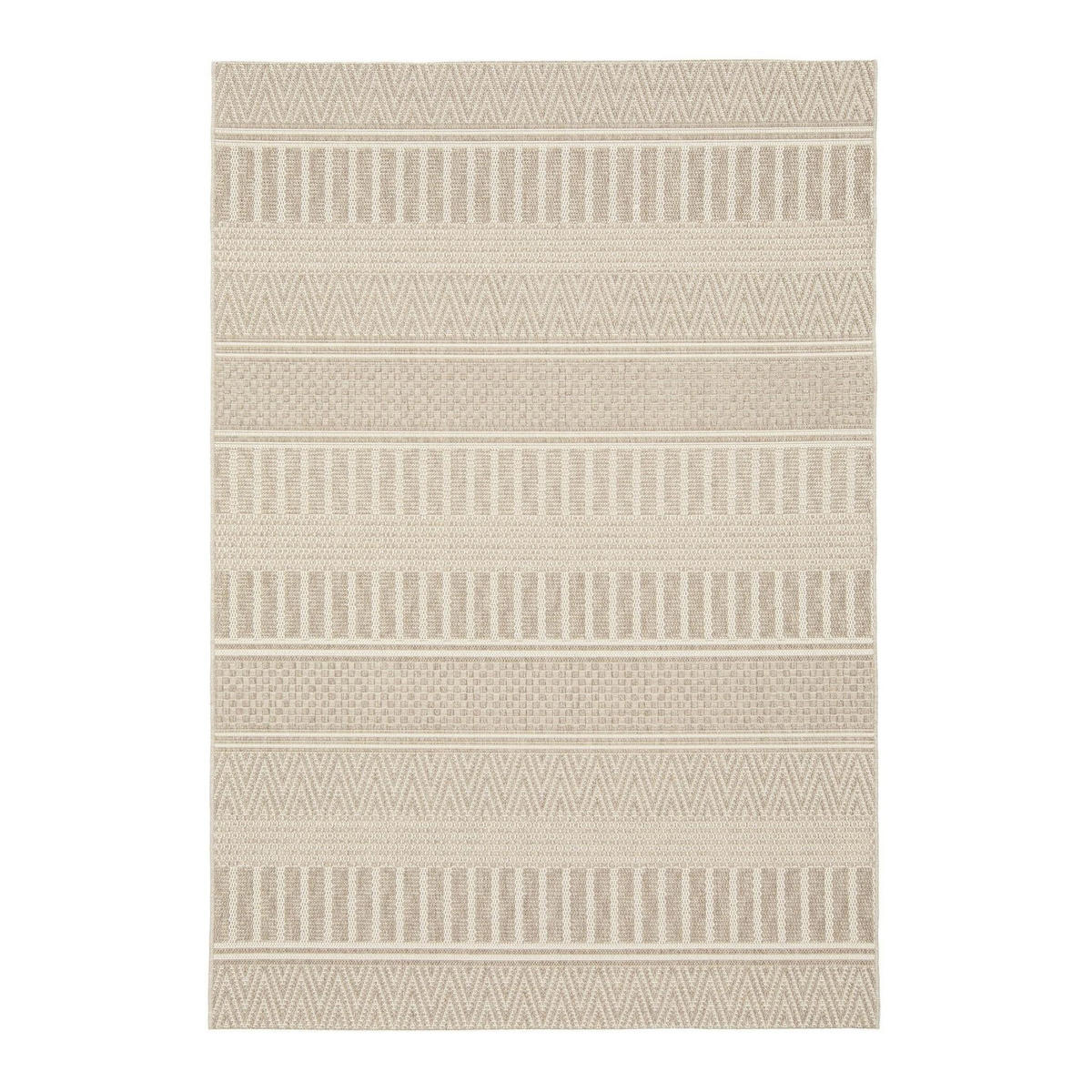 TEPPICH für Innen und Außen im ethnischen Stil beige - Beige, Textil (120/170cm) - AFK Living