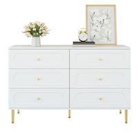 SIDEBOARD in Weiß Aufbewahrungsschrank mit 6 Schubladen, 120 B/40 T/75 H(cm), fürs Wohn & Schlaf - Weiß, Holzwerkstoff (120/75/40cm) - STILVORA