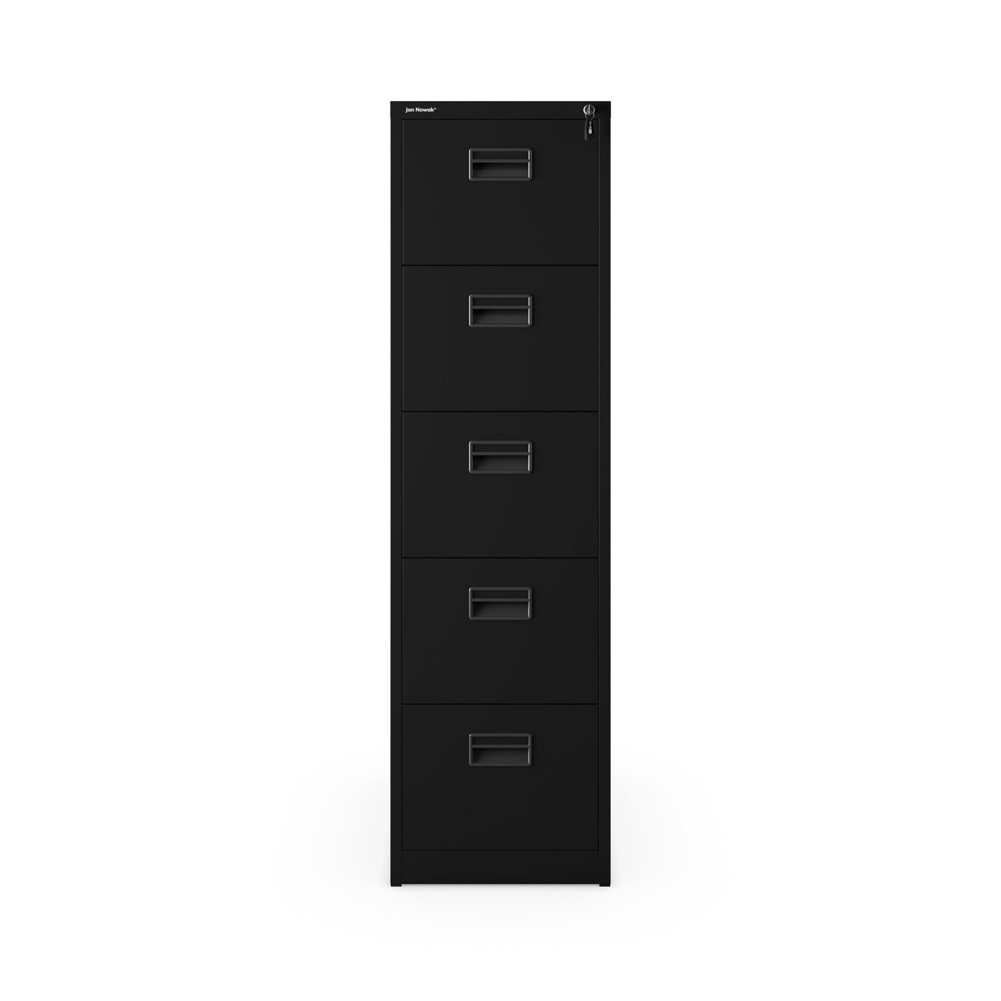 Jan Nowak Aktenschrank Schwarz 46x163x60 cm