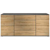 SIDEBOARD Rova Eiche Natur - Eichefarben, Holzwerkstoff (166.5/75.5/35cm) - Vladon