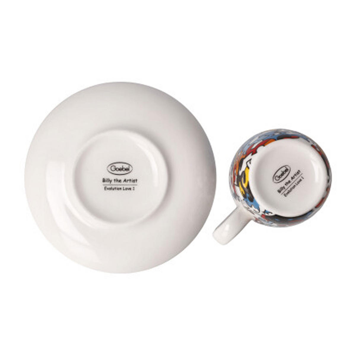 ESPRESSOTASSE Billy the Artist Evolution of Love I, Fine Bone China, Bunt, 100 ml - Multicolor, Keramik (0.1L) - Goebel