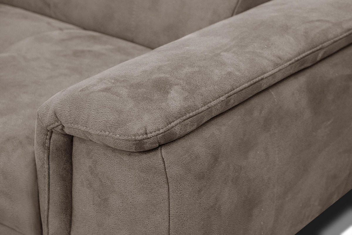 ECKSOFA FIERO 4-Sitzer, beige - Beige/Schwarz, Holzwerkstoff/Textil (158/269cm) - Courtois Laville
