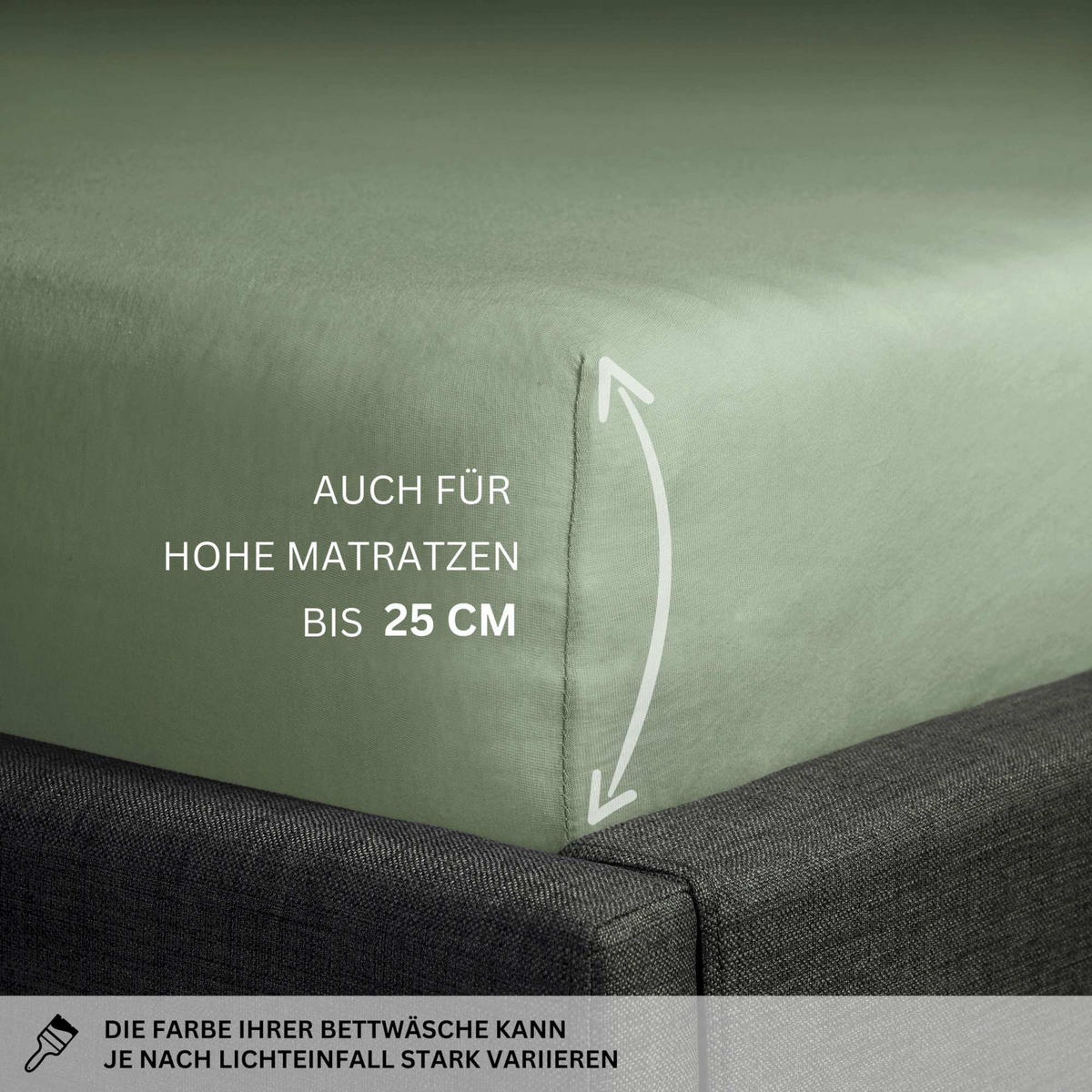 SPANNBETTLAKEN FLAT - Weiß, Textil (90/200cm) - Schöner Wohnen