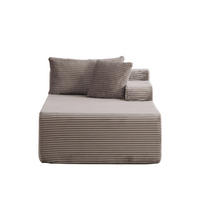 SOFAELEMENT 174/100/74.5 cm Grau mit rutschfestem Boden - Grau, Textil (100/74.5/174cm) - Oxeza