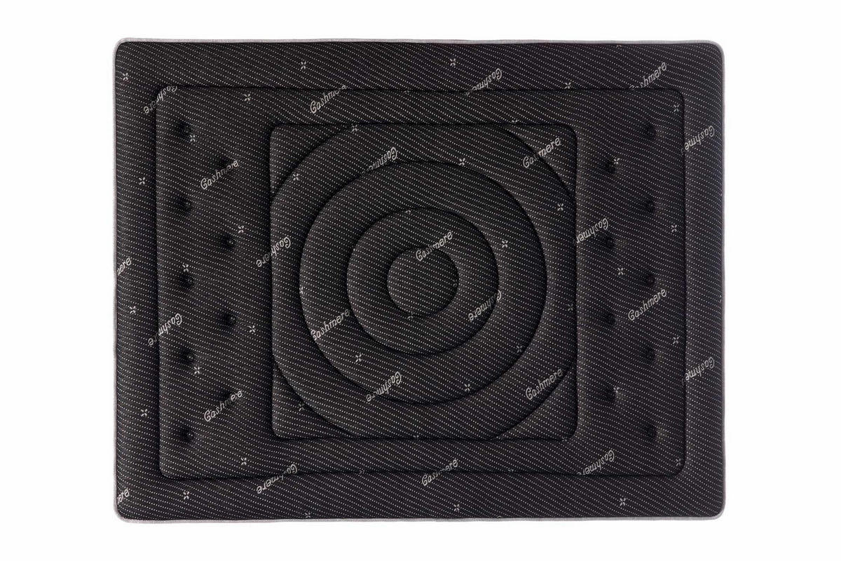 MADRAC Premium Black Multizone, 27cm, 160x200cm - Čvrstoća H2/H3 - crna, tekstil (160/200cm) - Moonia