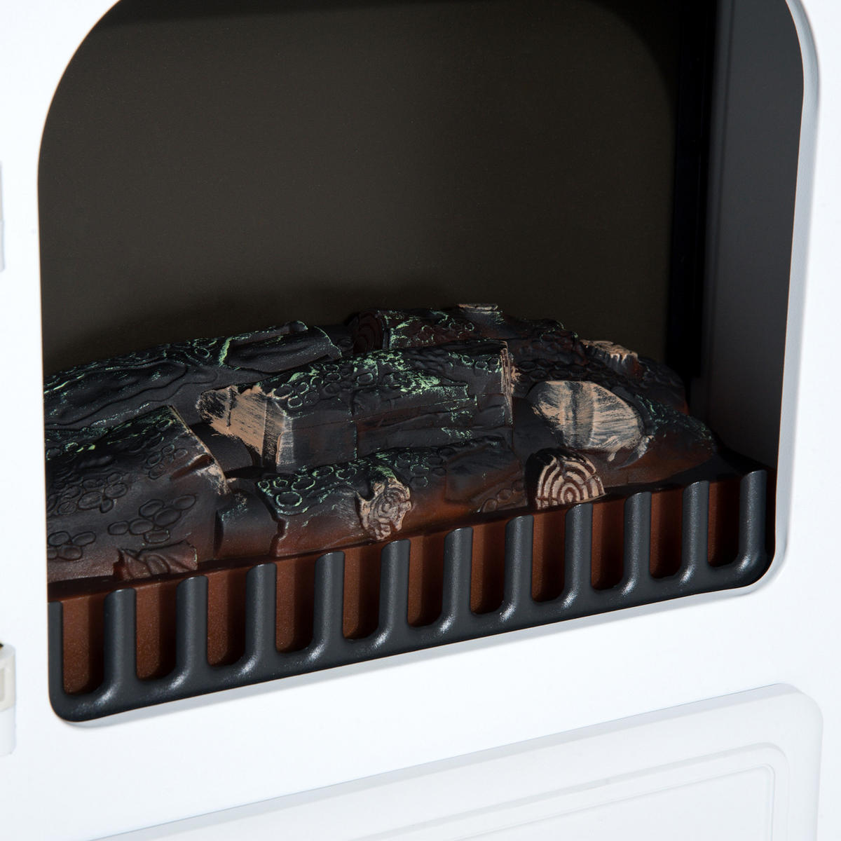 ELEKTROKAMIN, 950/1850W, Überhitzungs-Schutz, Weiß, 41,5 x 28 x 54,8 cm - Weiß, Metall (28/54.8/41.5cm) - HOMCOM