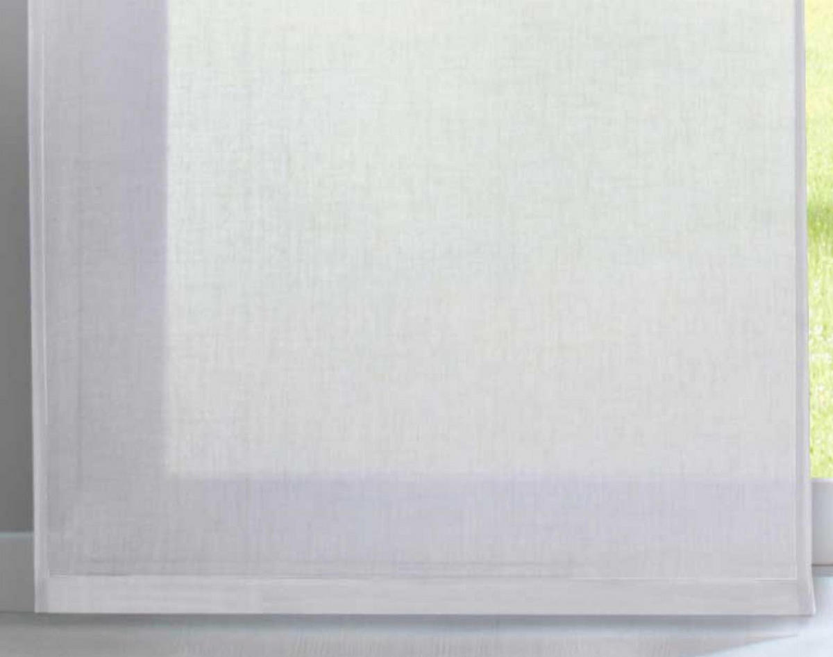 SCHIEBEVORHANG »Nizza« HxB 245x60 cm Weiß - Weiß, Textil (60/245cm) - Gardinenbox