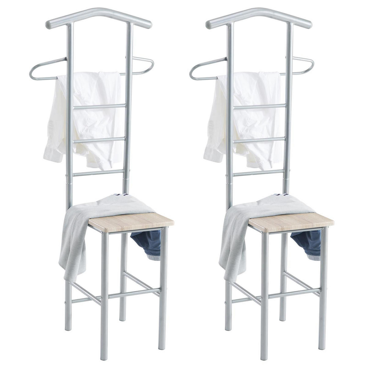 HERRENDIENER JIVO 2ER-SET - Sonoma Eiche, Metall (53/121/47cm) - CARO-Möbel