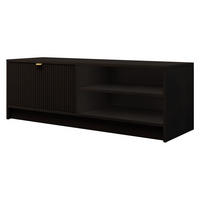TV-ELEMENT Tireno - Goldfarben/Schwarz, Holzwerkstoff/Metall (120/40/40cm) - MIRJAN24