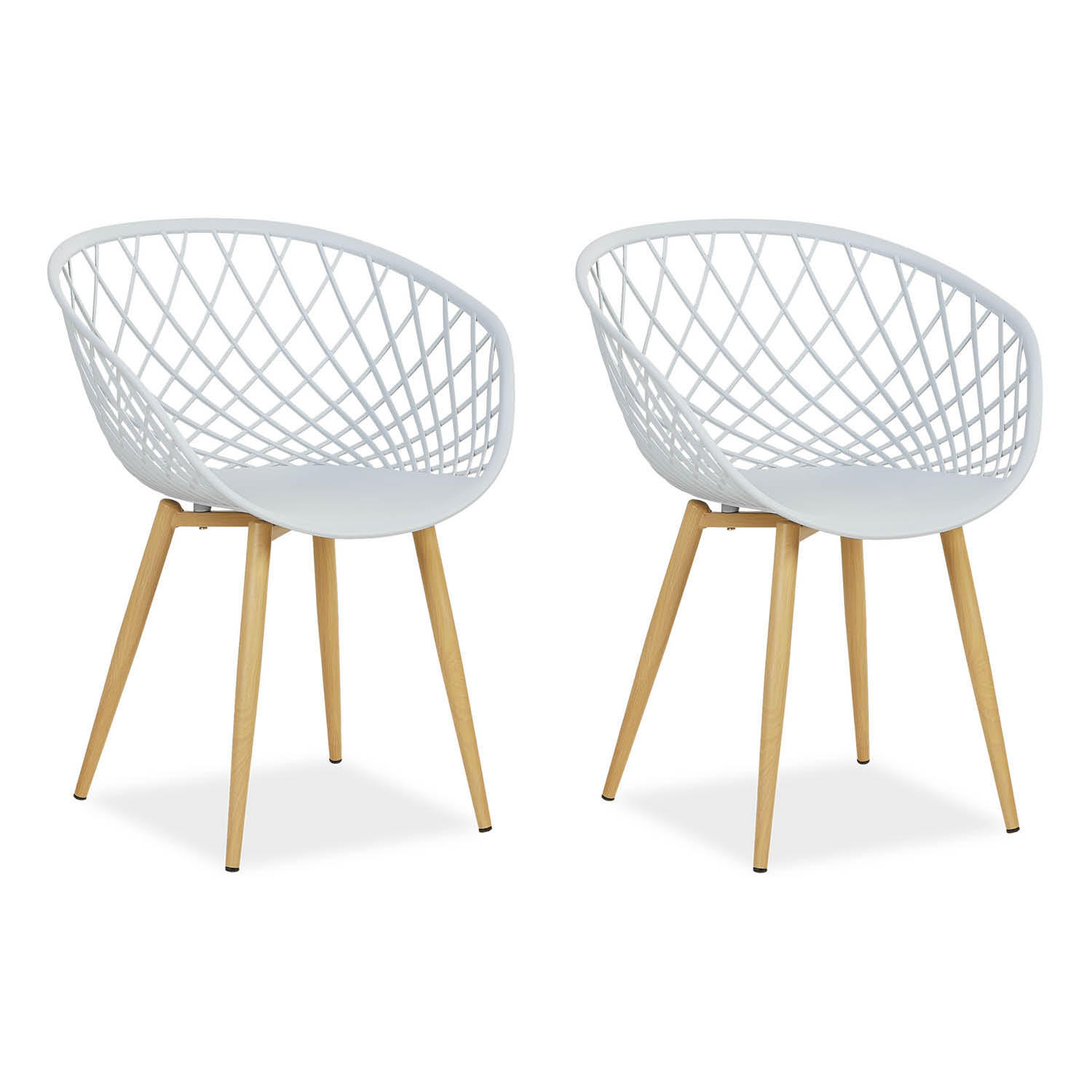 Homestyle4u Gartenstuhl Grau 62x80x57 cm