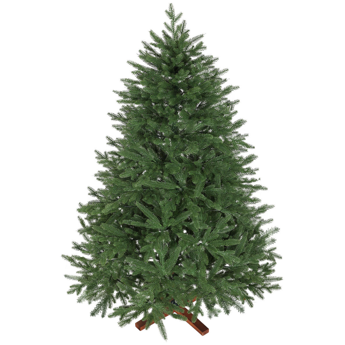 WEIHNACHTSBAUM künstlich 180 cm Christbaum mit 713 Zweigen, Kiefernholzsockel - Grün, Kunststoff (180cm) - HOMCOM