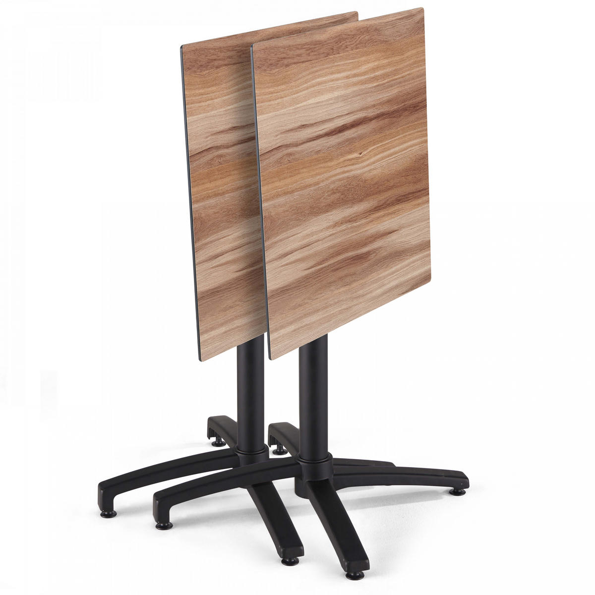 TERRASSENTISCH, Dunkeleiche - Braun, Holzwerkstoff (70/70/72cm) - Oviala