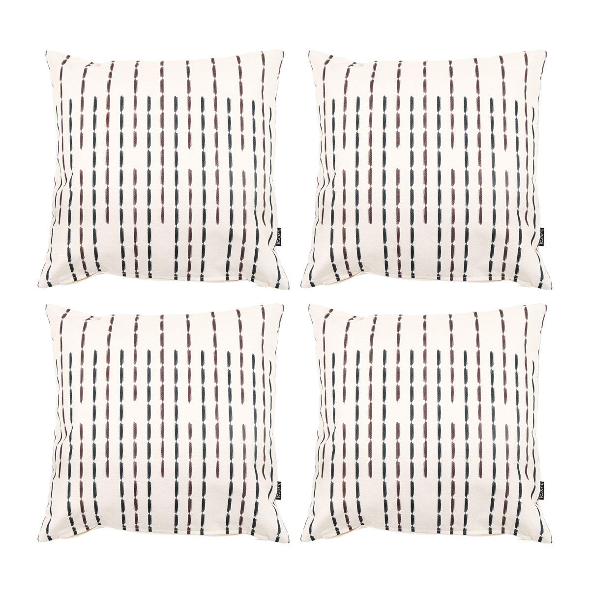 DEKOKISSEN 4er-Set - Dunkelbraun, Kunststoff (43/43cm) - icon