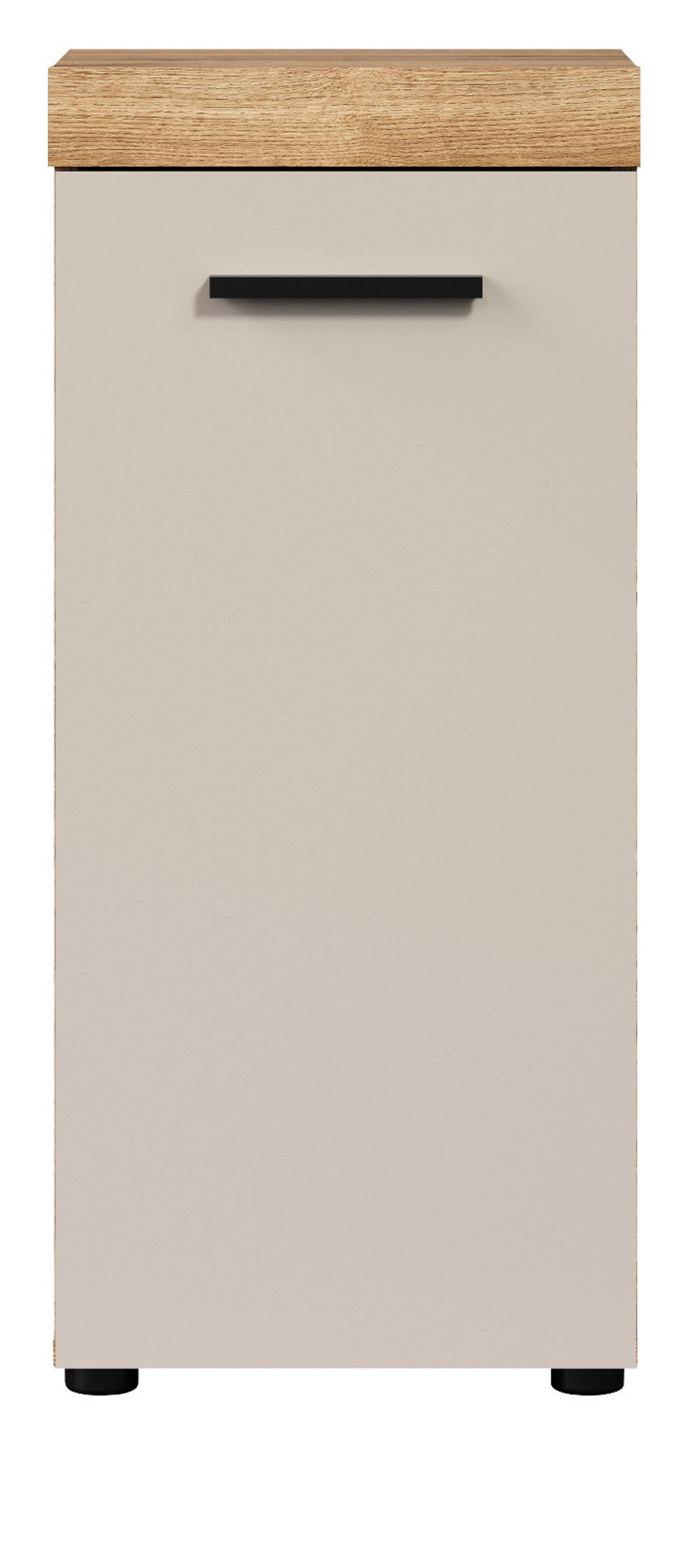 KOMMODE Kaschmir, Evoke Eiche 36 x 81 cm, Badschrank in modernem Design - Kaschmir/Eichefarben, Holzwerkstoff/Kunststoff (36/81/31cm) - Top.Furn
