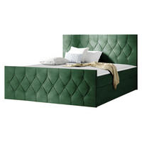 BOXBETT Sky Lux - H3 - Grün, Holz (160/200cm) - MIRJAN24