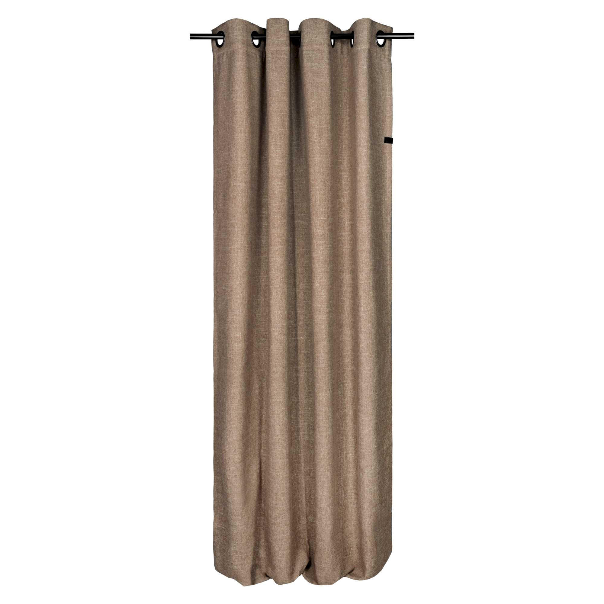 ÖSENVORHANG COAST - Grau, Textil (140/1/250cm) - Schöner Wohnen