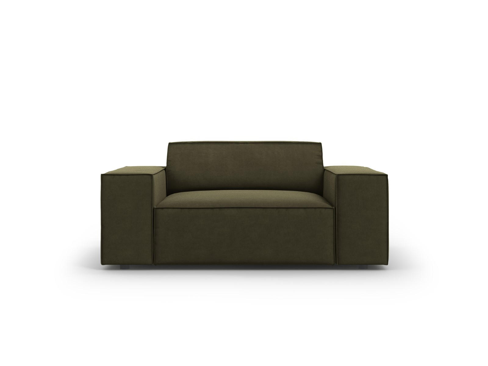 SESSEL Jodie aus Samt grün - Grün, Textil (102/70/124cm) - Micadoni