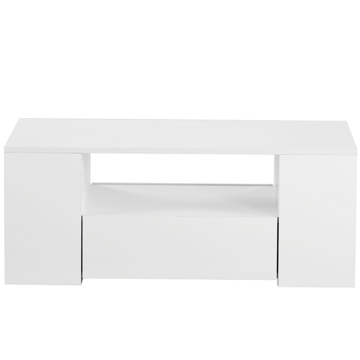 COUCHTISCH Weiß 95/53/37 cm - Weiß, Holzwerkstoff (95/53/37cm) - Urban Meuble