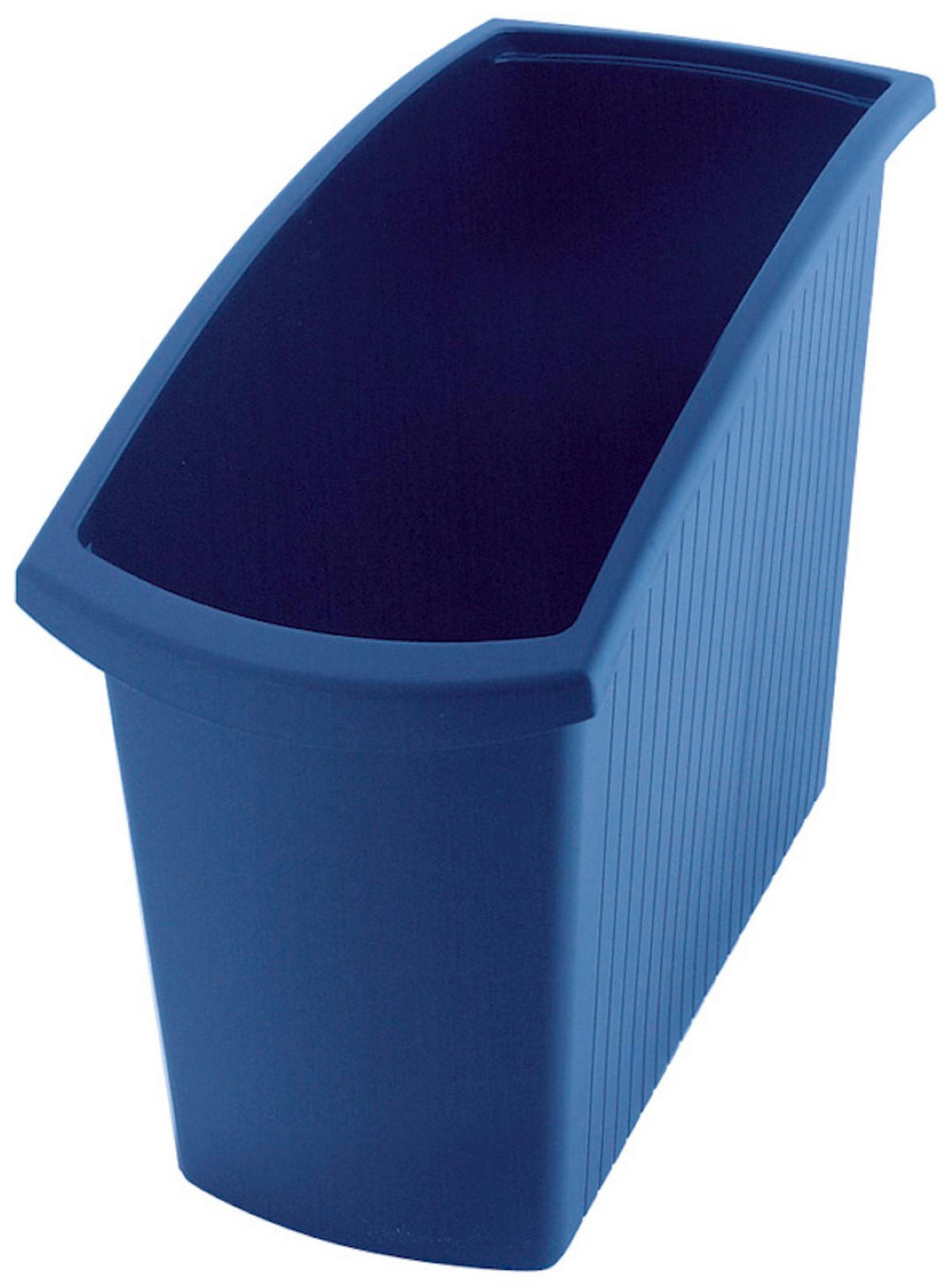 PAPIERKORB Rechteckiger Kunstoff 18 Liter 34,5x19,4x45 cm Blau - Blau, Metall (19.4/34.5/45cm) - PROREGAL
