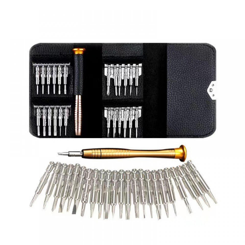 SCHRAUBENDREHER-SET-DIY,25-IN-1 Professionelles Präzisions-Magnetschraubendreher-Set - Silberfarben, Metall (10.6/6.2/2cm) - LIBRATON