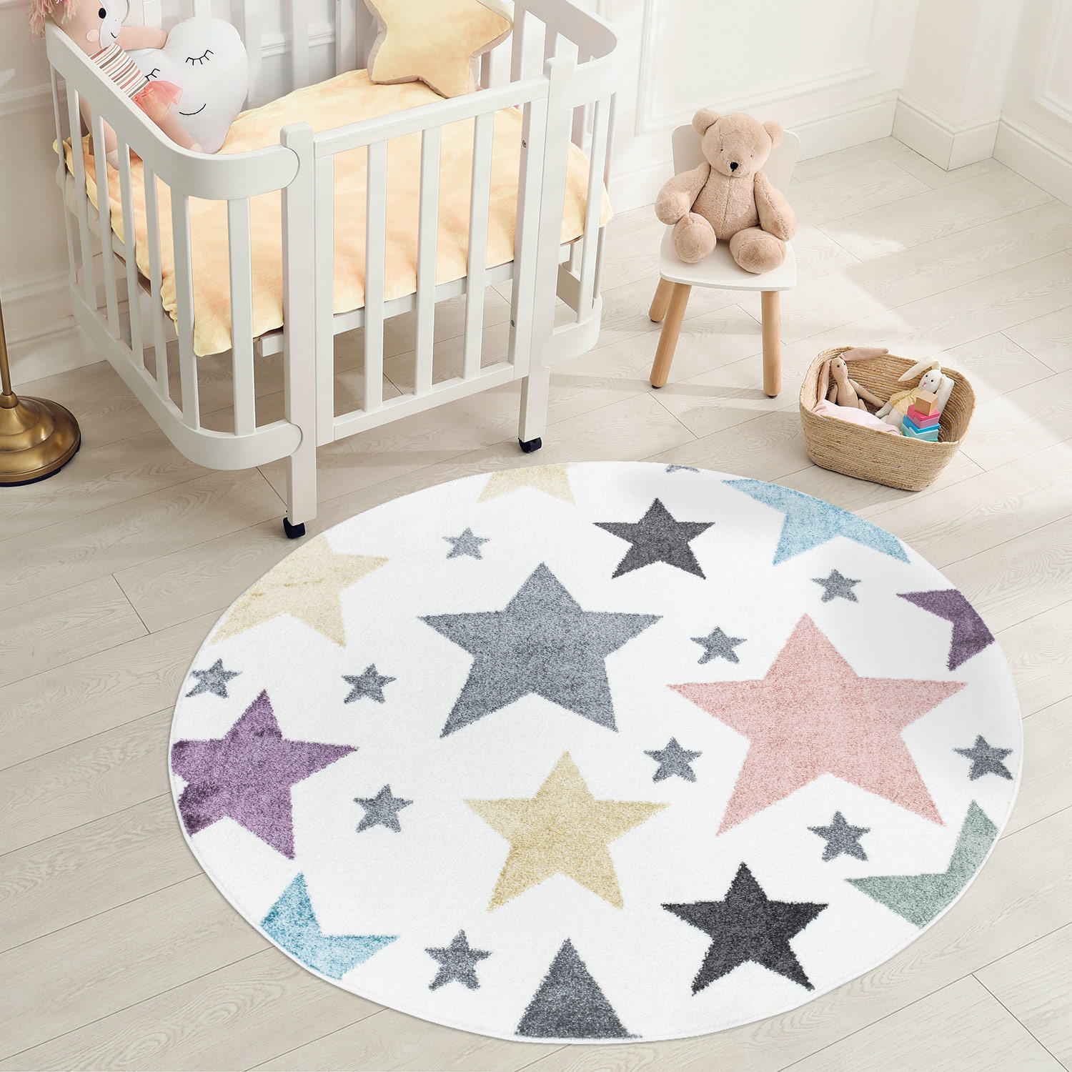 KINDERTEPPICH Anime 903 Multi 120 cm Rund - Multicolor, Textil (120/120cm) - carpet city