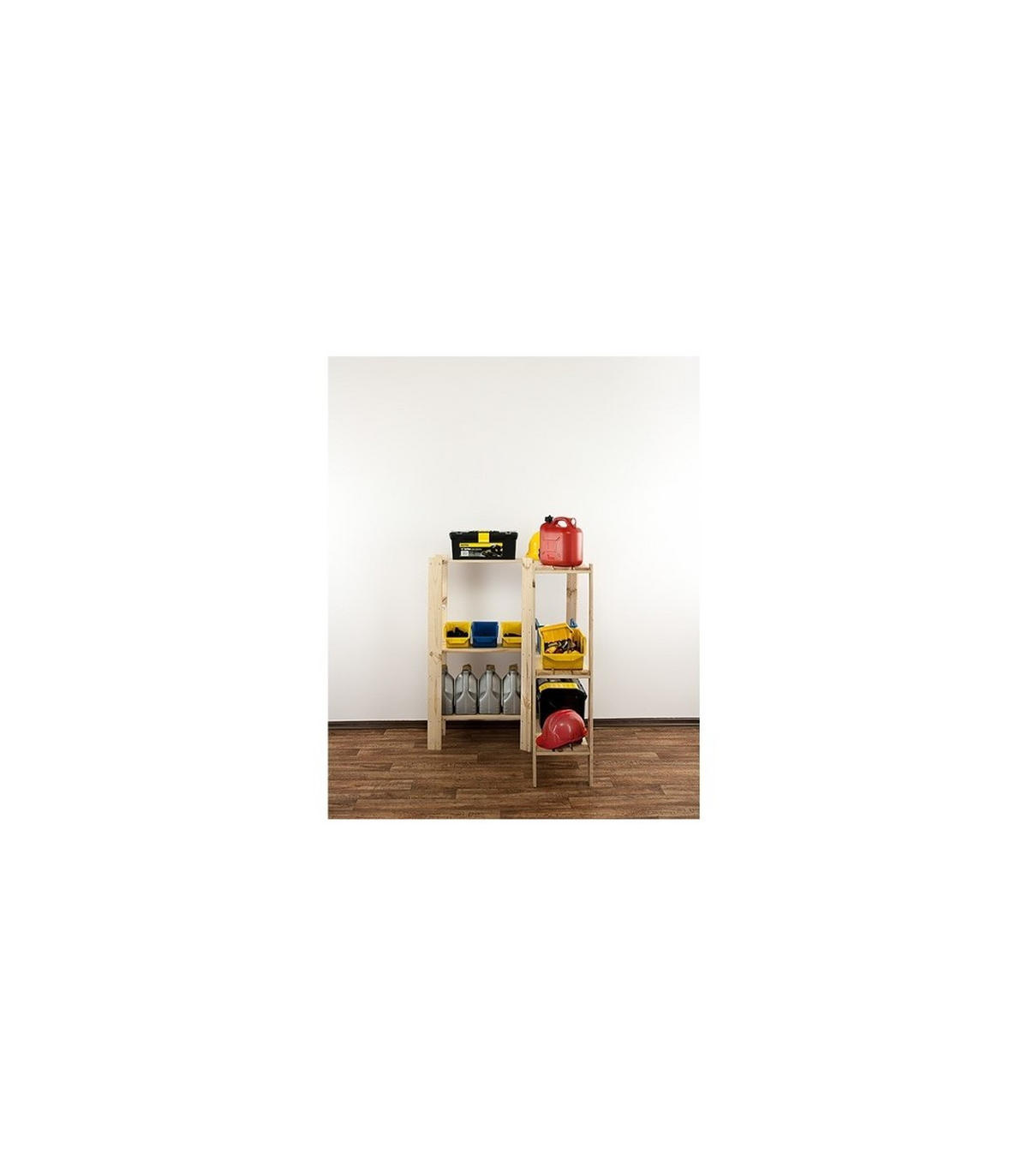 ECKREGAL WOODLAND 115x85x30cm Fachlast 120kg 3 Fachboden Kiefernholz Natur - Naturfarben, Holz (85/115/30cm) - PROREGAL