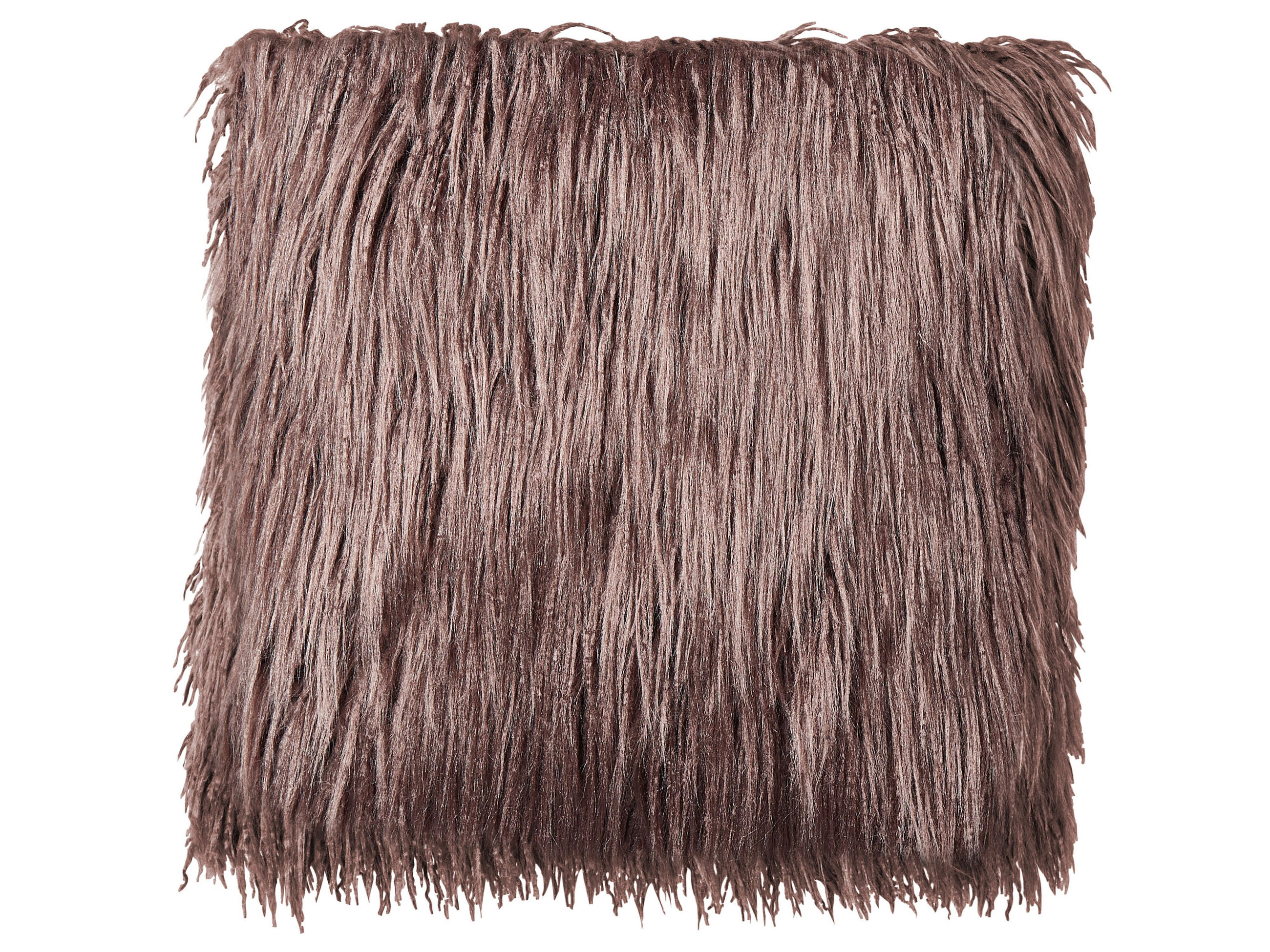 DEKOKISSEN 2er-Set Braun 45/45 cm Corokia - Braun, Kunststoff (45/45cm) - Beliani