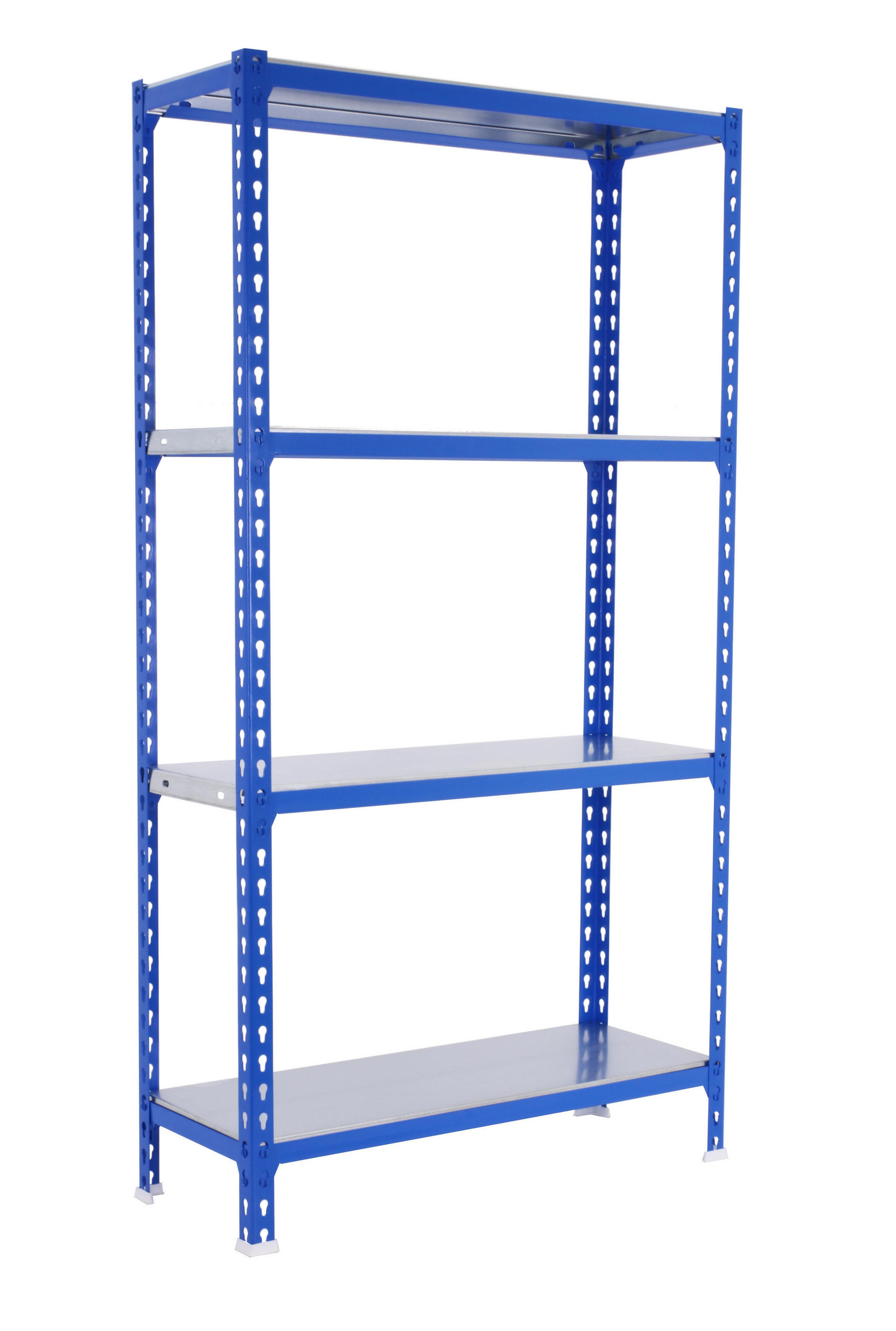 SCHWERLASTREGAL Mid Metal Shark HxBxT 150 x 100 x 50 cm Fachlast 180 kg Blau-Verzinkt - Blau, Metall (100/150/50cm) - PROREGAL