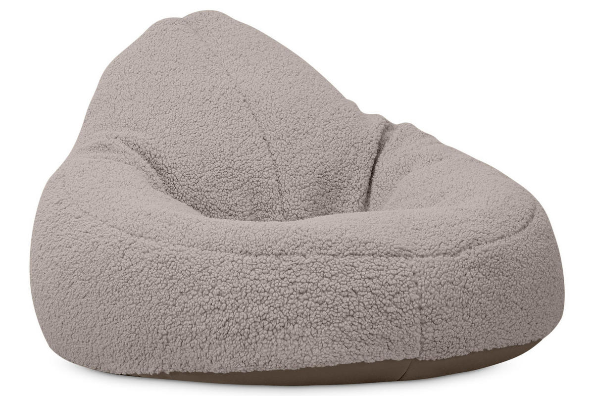 SITZSACK COSMO aus Bouclé, Hellbraun - Hellbraun, Textil (85/80/85cm) - KONSIMO®