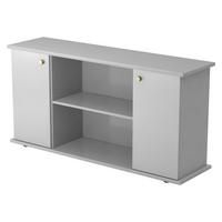 SIDEBOARD mit 2 Flügeltüren 44,8/166,1/84 cm in Grau Knauf/Streifengriff - Grau, Holzwerkstoff (166.1/84/44.8cm) - bümö