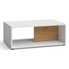 COUCHTISCH Oviedo weiß matt / Artisan Eiche 110 / 60 / 41cm - Weiß/Braun, Holz/Holzwerkstoff (60/110/41cm) - Feldmann-Wohnen