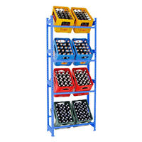GETRÄNKEKISTENREGAL High Big Camel 200x80x30 cm Blau - Blau, Metall (80/200/30cm) - PROREGAL