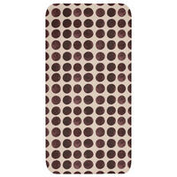 BADEMATTE Polka dots - Muster - Braun Badteppich 60x120 cm - Bordeaux, Kunststoff/Textil (60/120cm) - OnlyWow