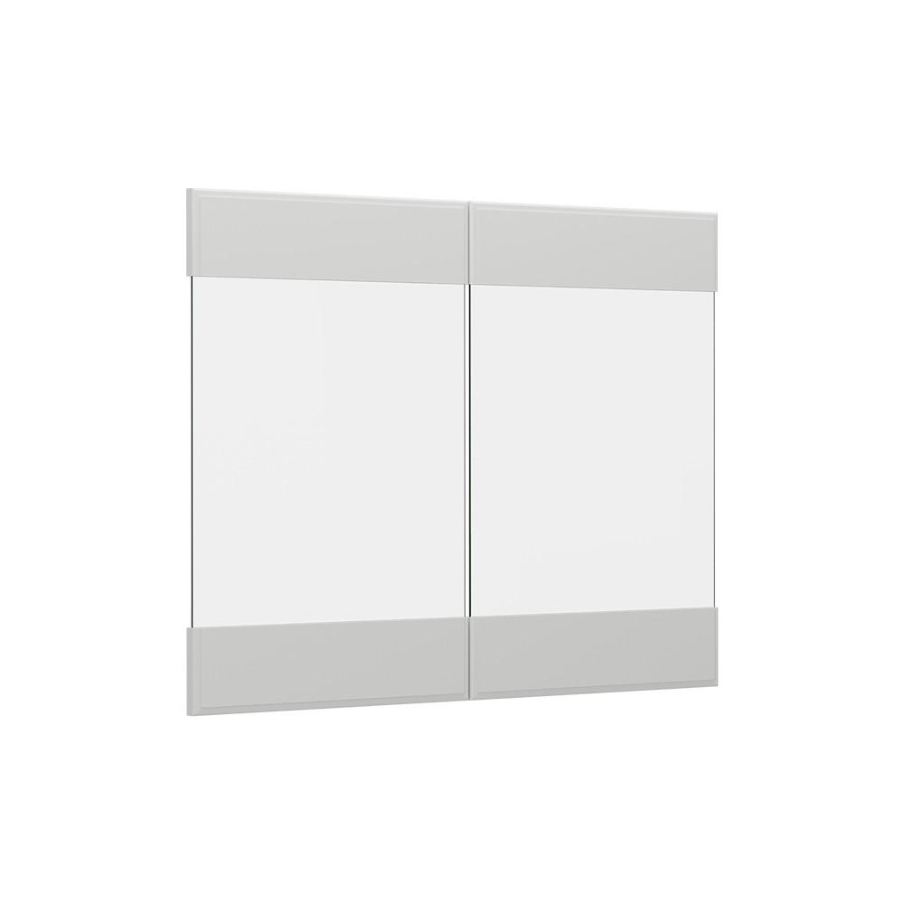 KÖKSFRONT R-Line Vitt hus på landet 79.2x59 cm möbelfront för väggskåp med glas 59/79.2/1.6 cm