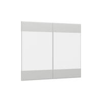 KÜCHENFRONT R-Line Weiß Landhaus 79.2 x 59 cm Möbelfront für den Hängeglasschrank - Weiß, Holzwerkstoff (79.2/59/1.6cm) - Vicco