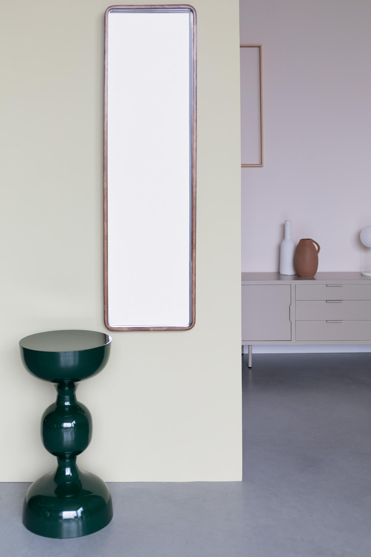 BEISTELLTISCH Lars - Grün - 31/31/59 cm - Grün, Metall (31/31/59cm)