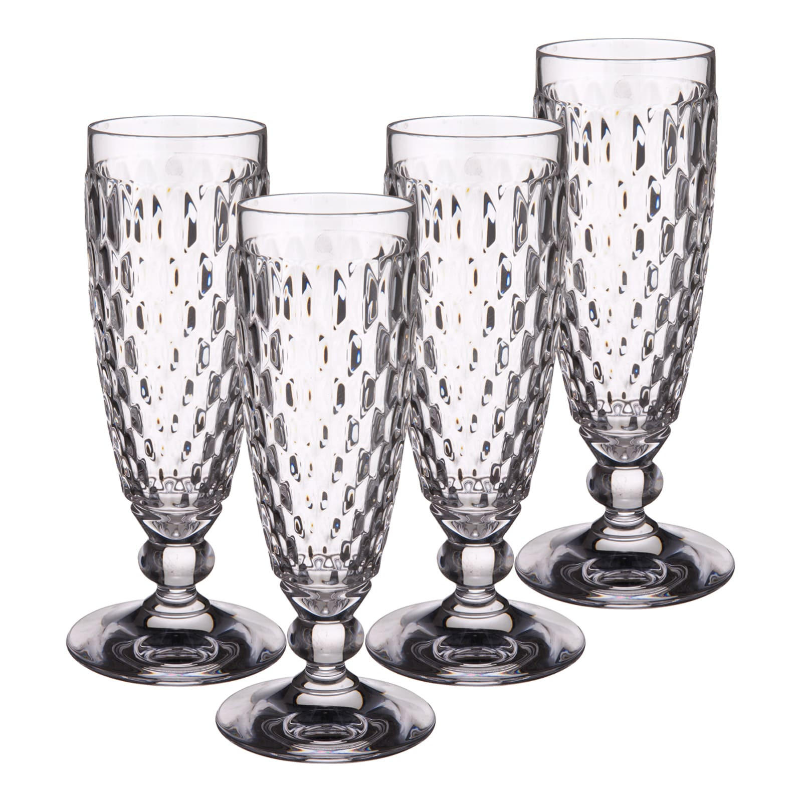 SEKTGLÄSER Boston transparent 120 ml 4er Set - Transparent, Glas (0.12L) - Villeroy & Boch