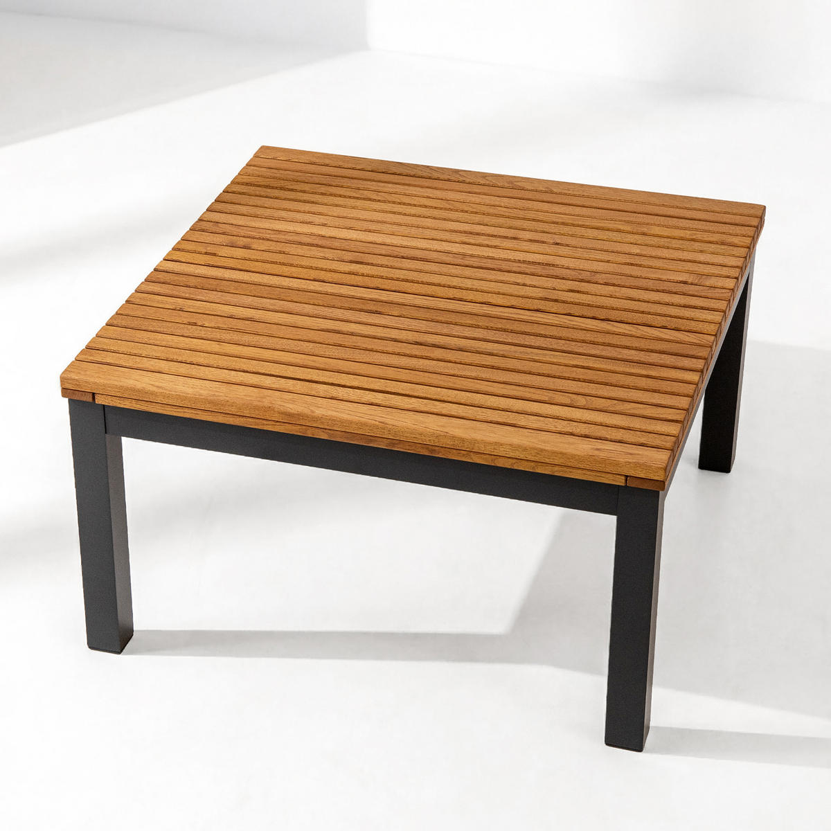 GARTENMÖBELSET ARIATO 3-tlg - Anthrazit/Braun, Holz/Metall - KONSIMO®