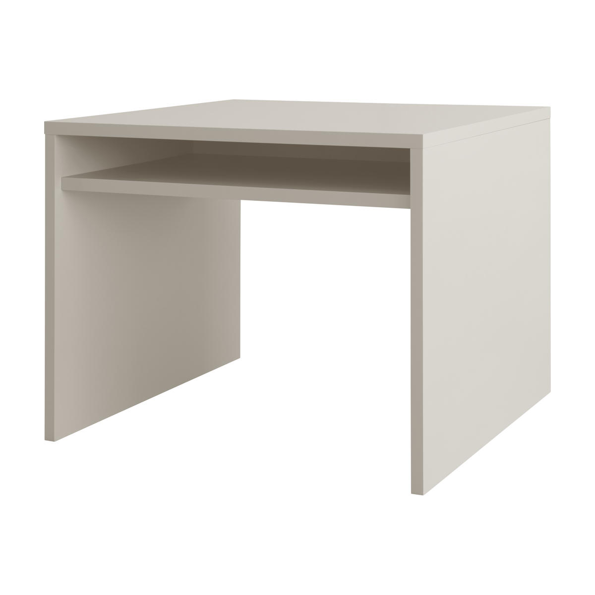 SCHREIBTISCH mit taupefarbener Ablage MORRISON - Taupe, Holzwerkstoff (75/100/75cm) - RNT By Really Nice Things