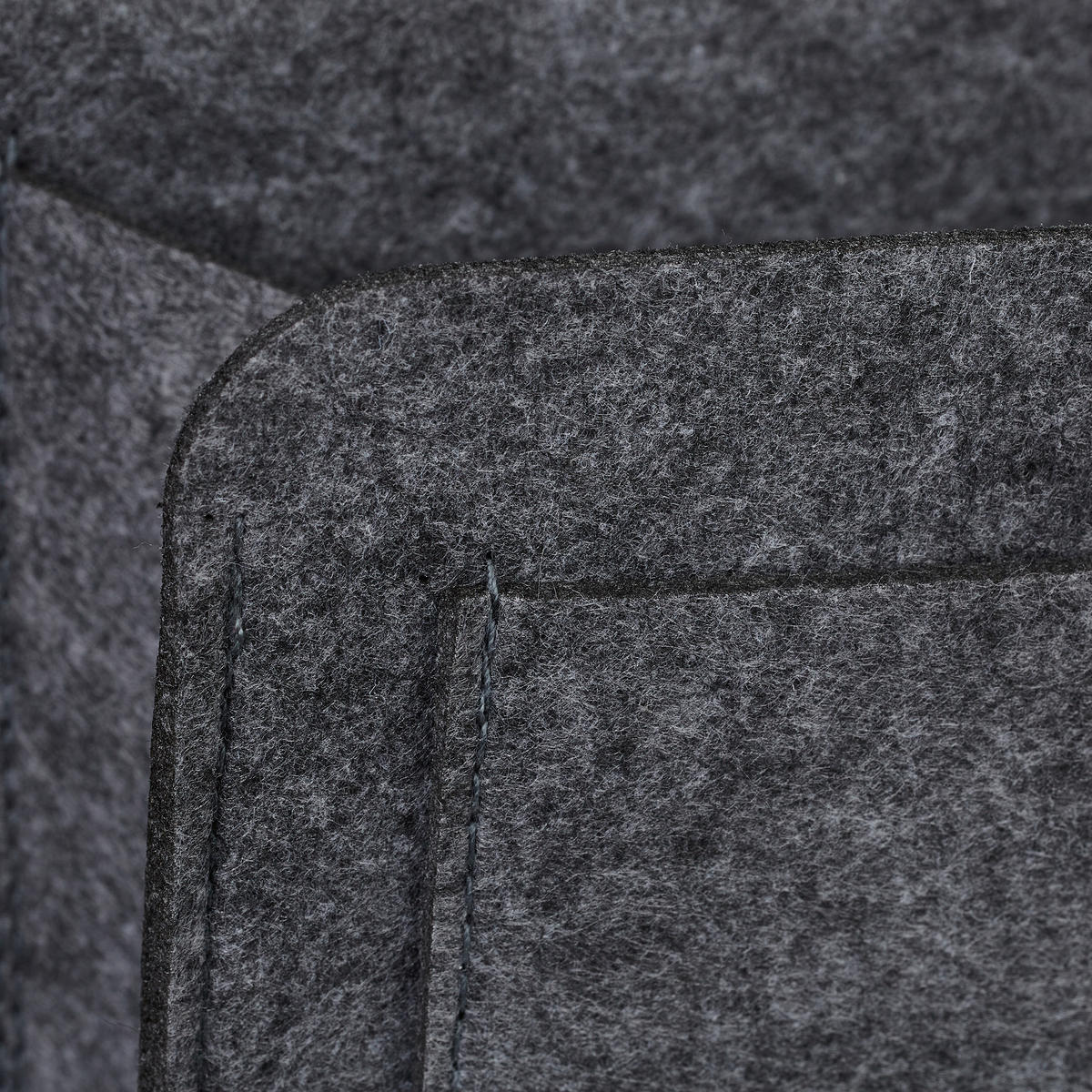 BETTTASCHE - Anthrazit, Textil - Relaxdays